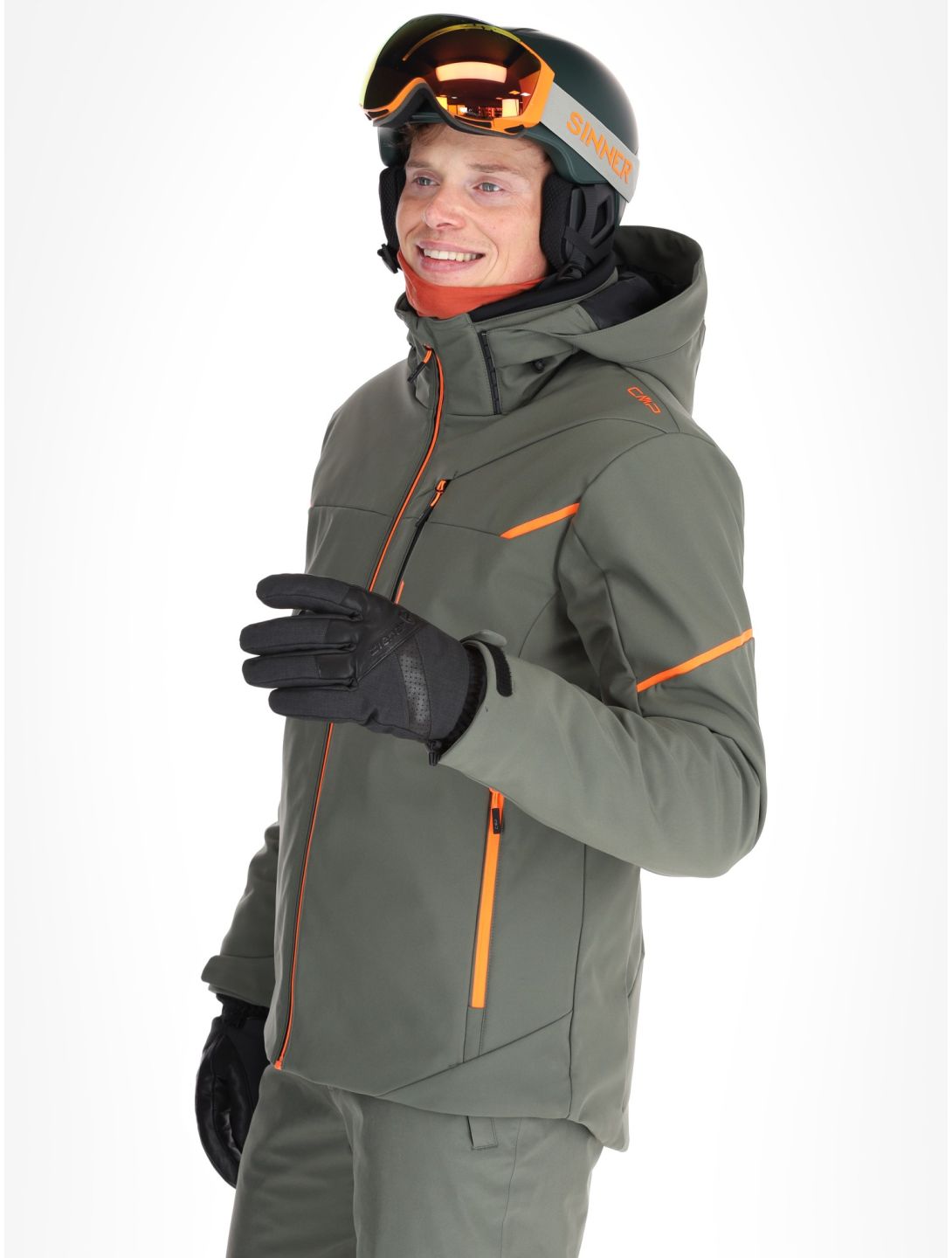 CMP, 33W0897 softshell ski-jas heren Olive groen 