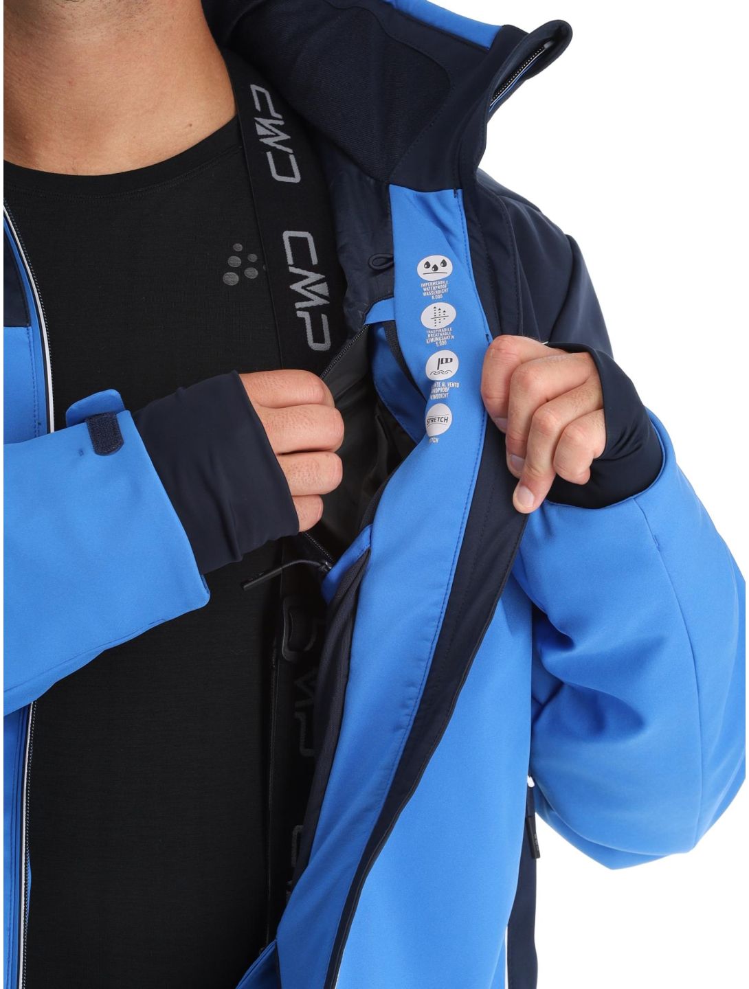 CMP, 33W0897 softshell ski-jas heren Royal blauw 