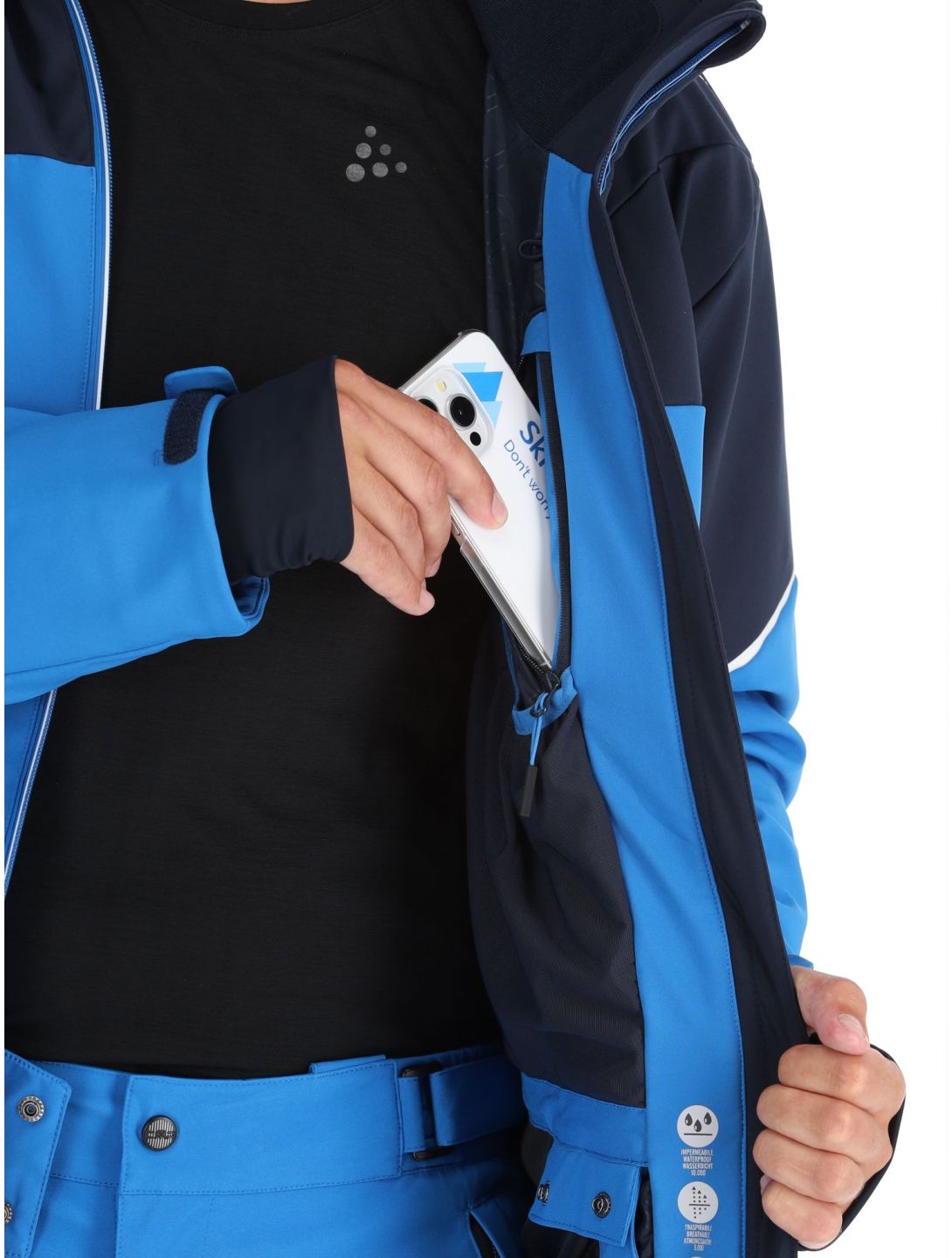 CMP, 33W0897 softshell ski-jas heren Sapphire blauw 