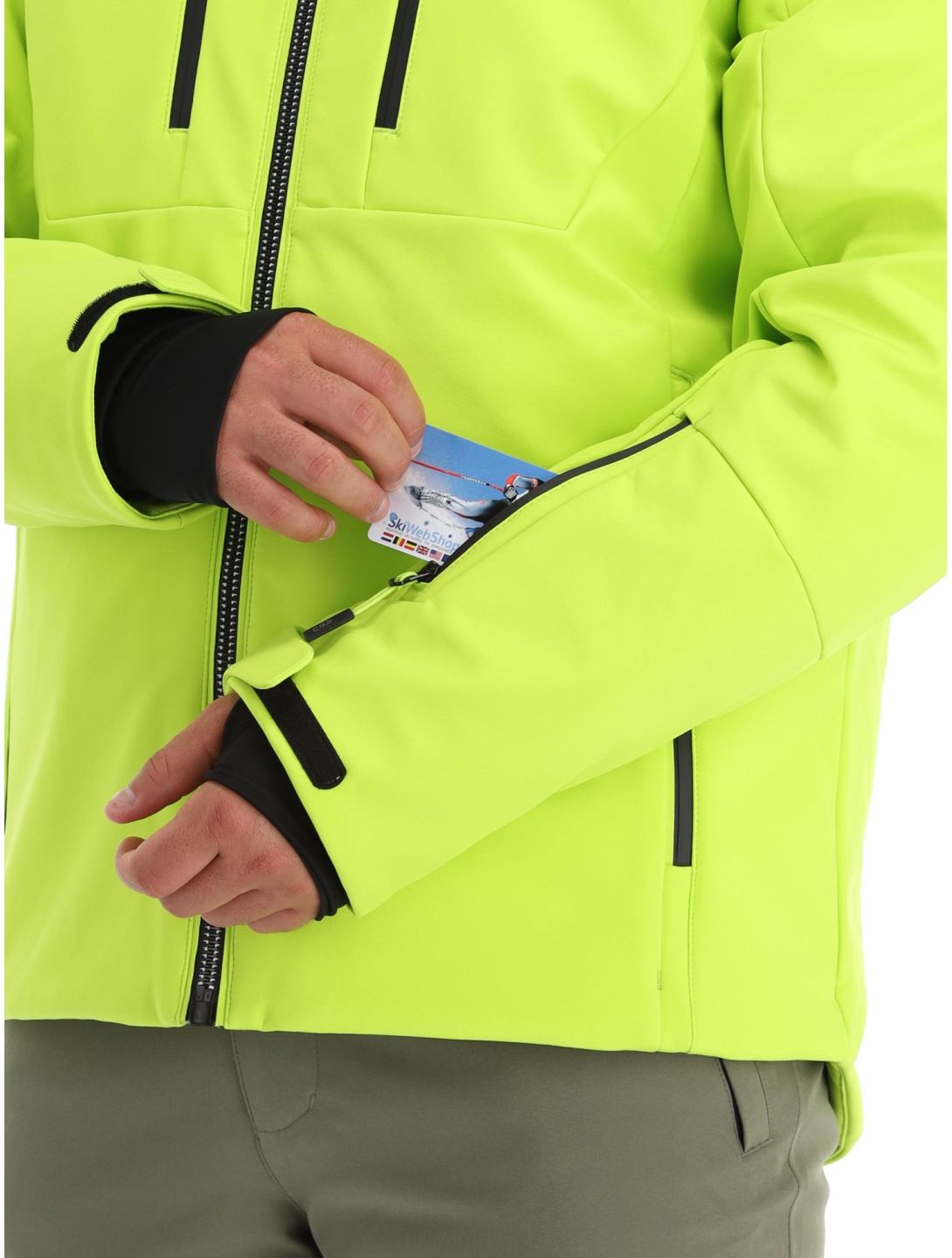 CMP, 33W0967 softshell ski-jas heren Acid groen 