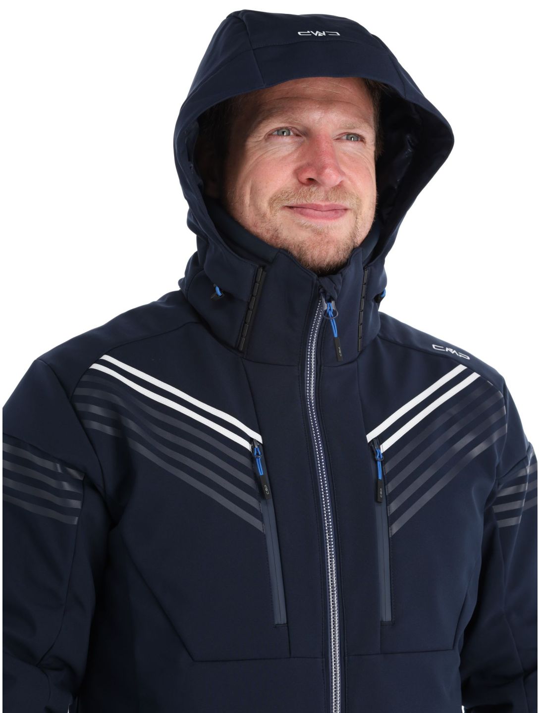 CMP, 33W0967 softshell ski-jas heren Black Blue blauw 