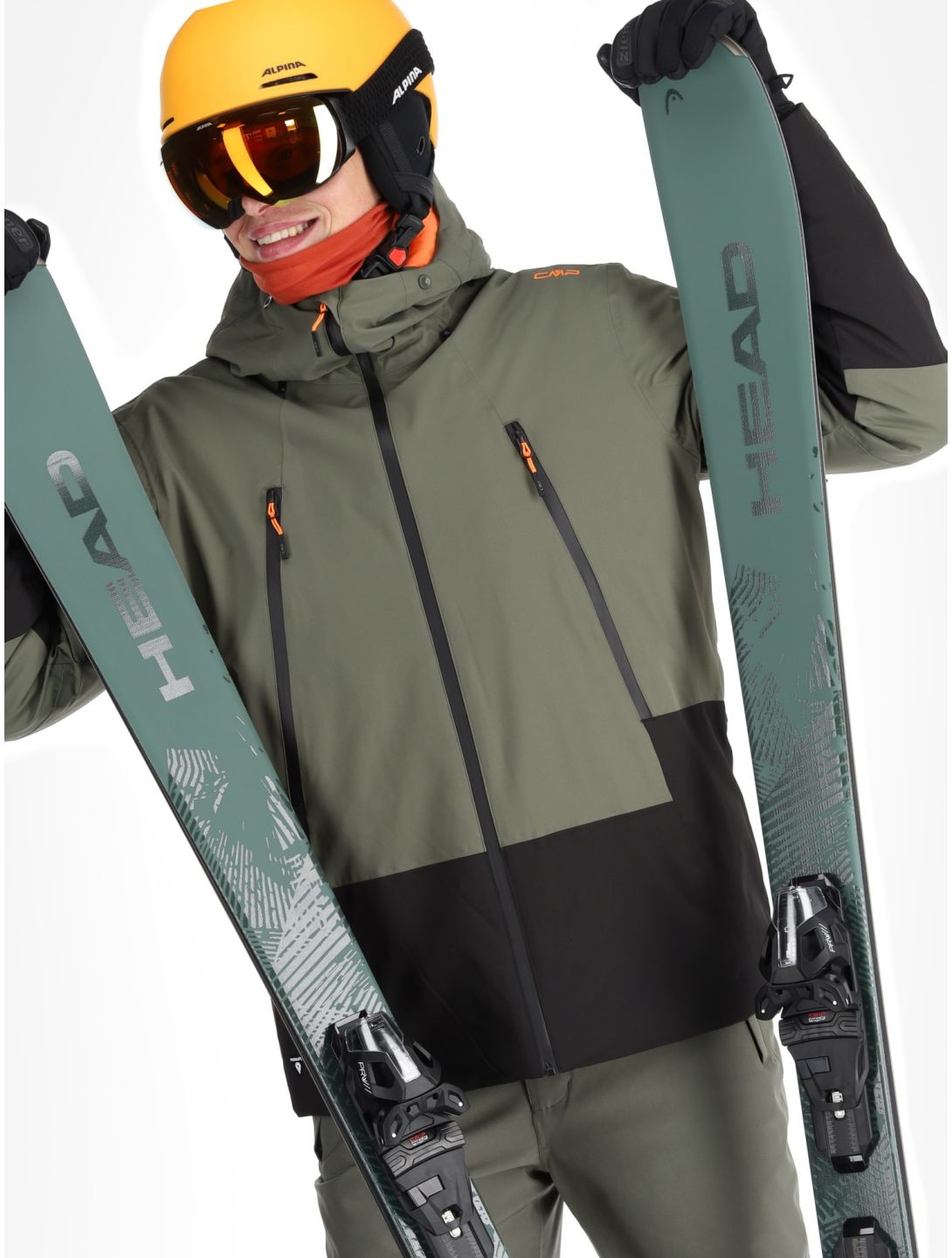 CMP, 34W2037 ski-jas heren Olive groen 