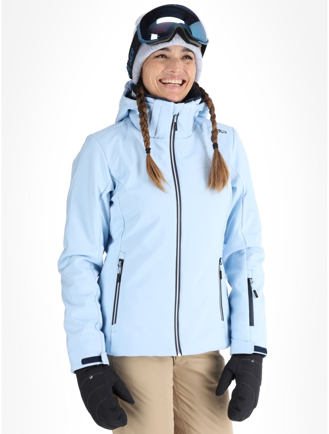 CMP, 34W3976 AA Jas gevoerd dames Skylight Blue Blauw 