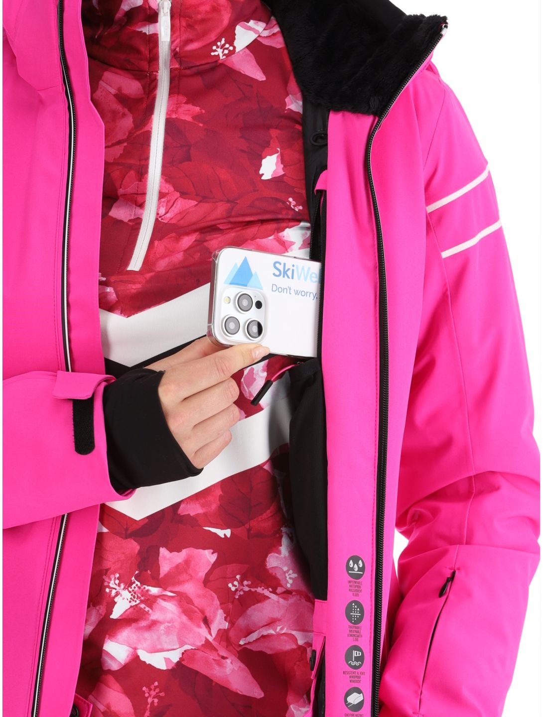 CMP, 34W4516 ski-jas dames Festival roze 