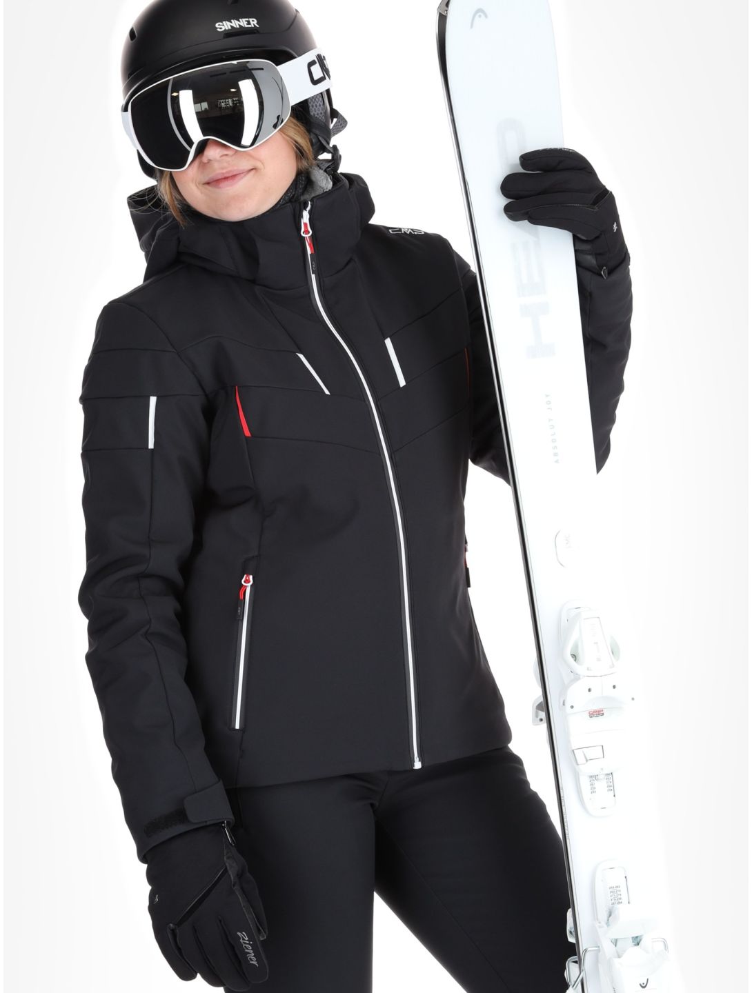 CMP, 34W4536 ski-jas dames Black zwart 