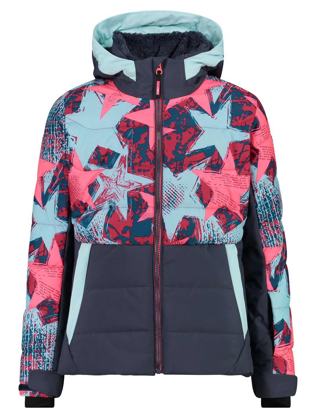 CMP, 34W4865P ski-jas kinderen Aqua  / Gloss / Teal multicolor, roze 