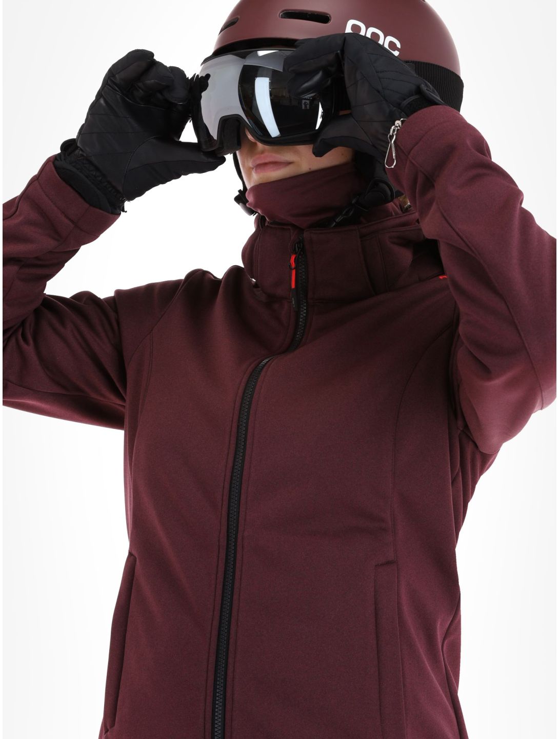 CMP, 39A5006M softshell ski-jas dames Burgundy Mel. bordeaux 