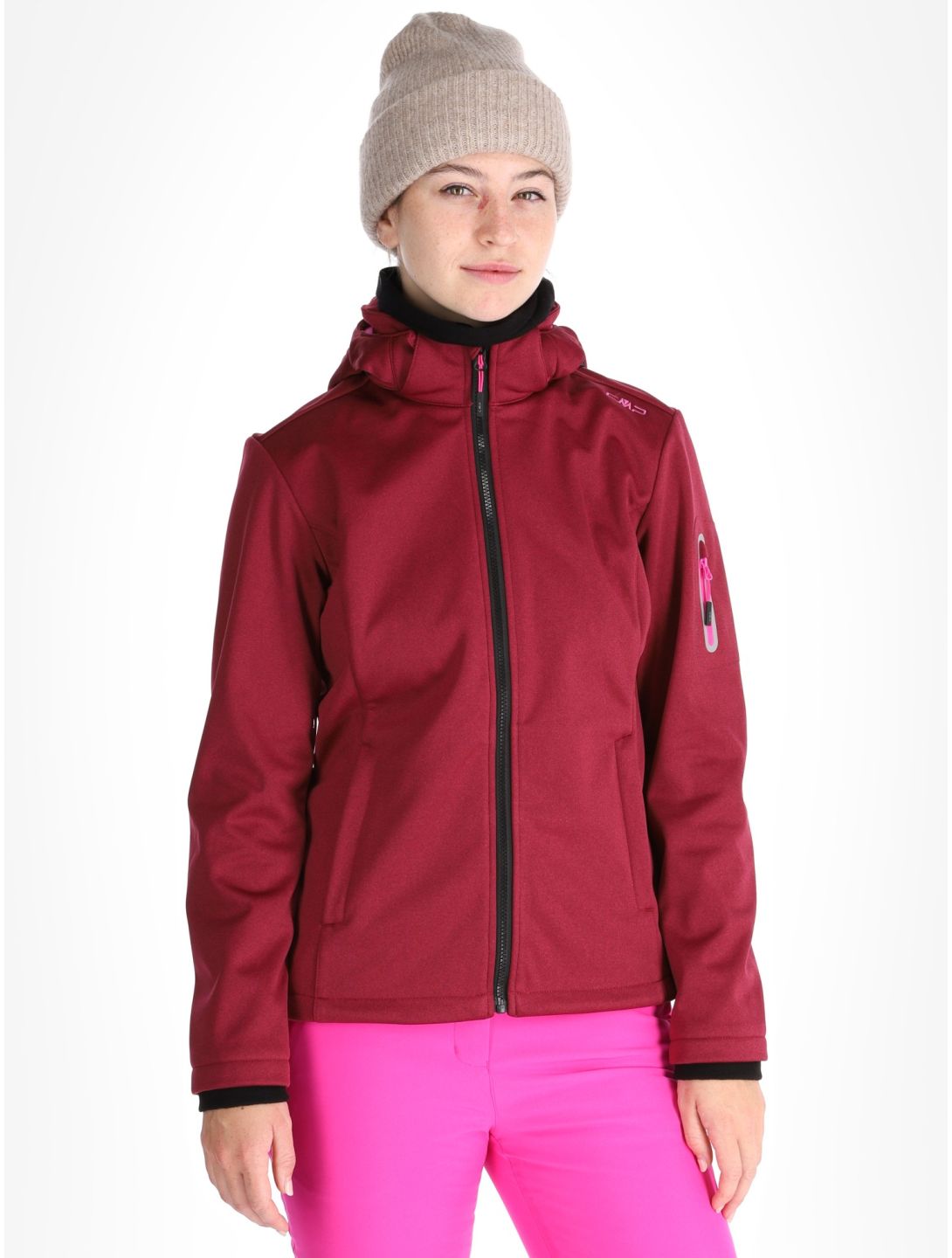 CMP, 39A5006M softshell ski-jas dames Anemone Melange / Festival rood 