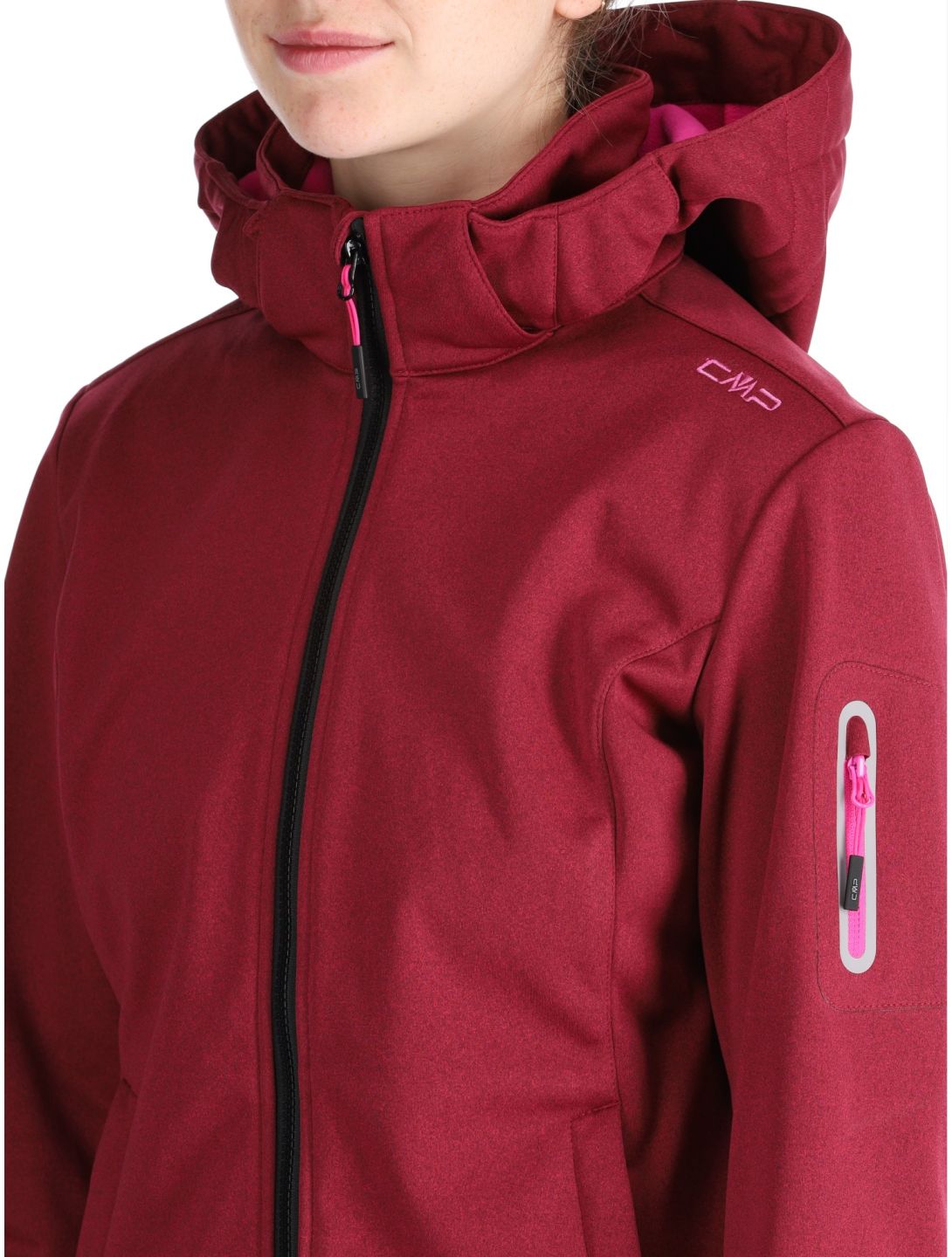 CMP, 39A5006M softshell ski-jas dames Anemone Melange / Festival rood 