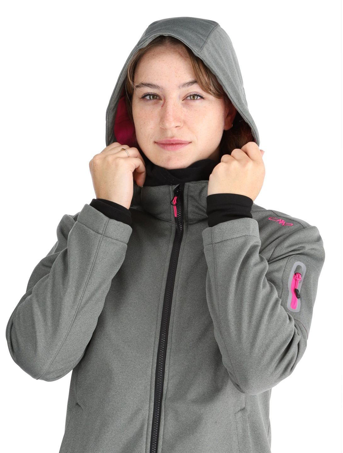 CMP, 39A5006M softshell ski-jas dames Mineral Melange groen 