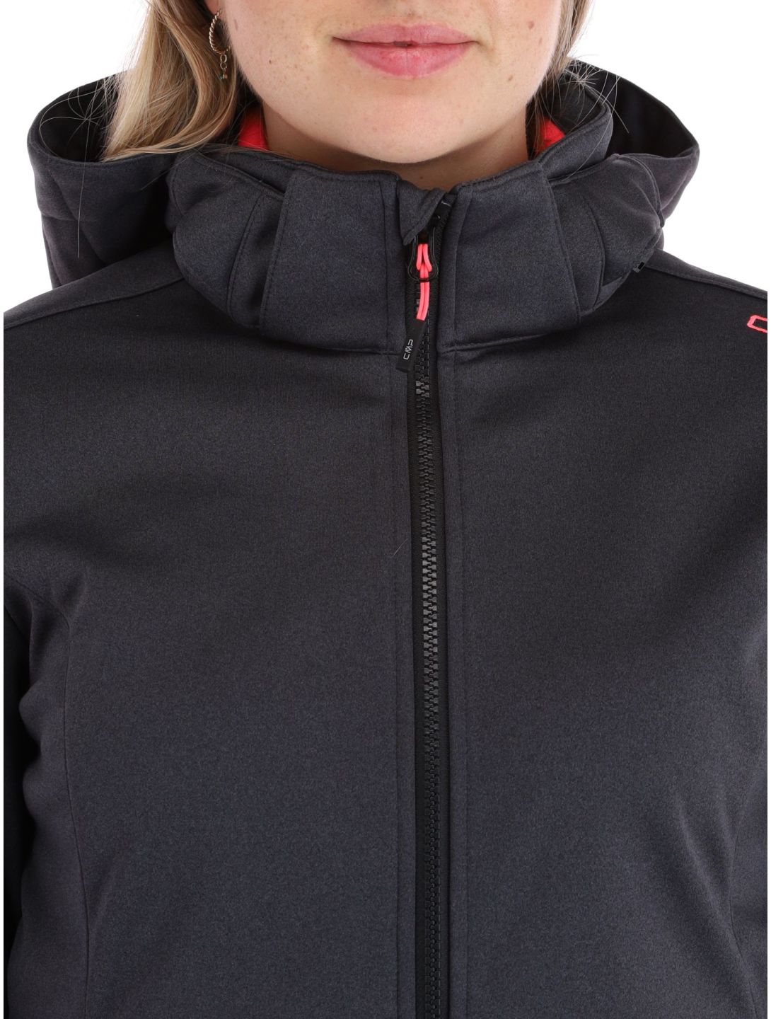 CMP, 39A5006M softshell ski-jas dames Titanium Mel. Gloss grijs 