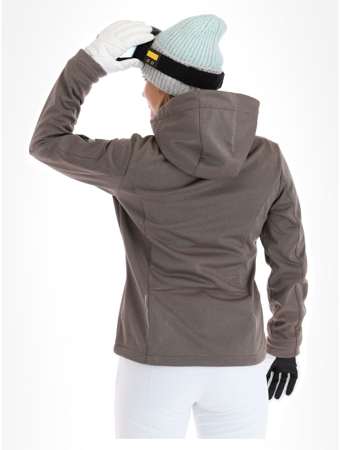 CMP, 39A5006M softshell ski-jas dames Sesam Mel Black beige, zwart 