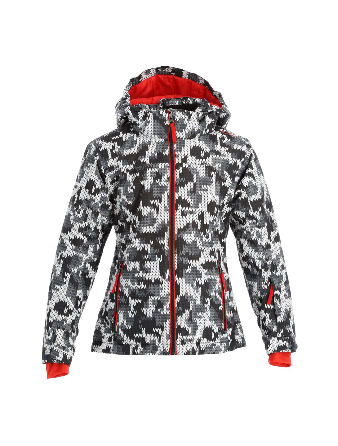 CMP, 39W2085 ski-jas kinderen Wit/Zwart