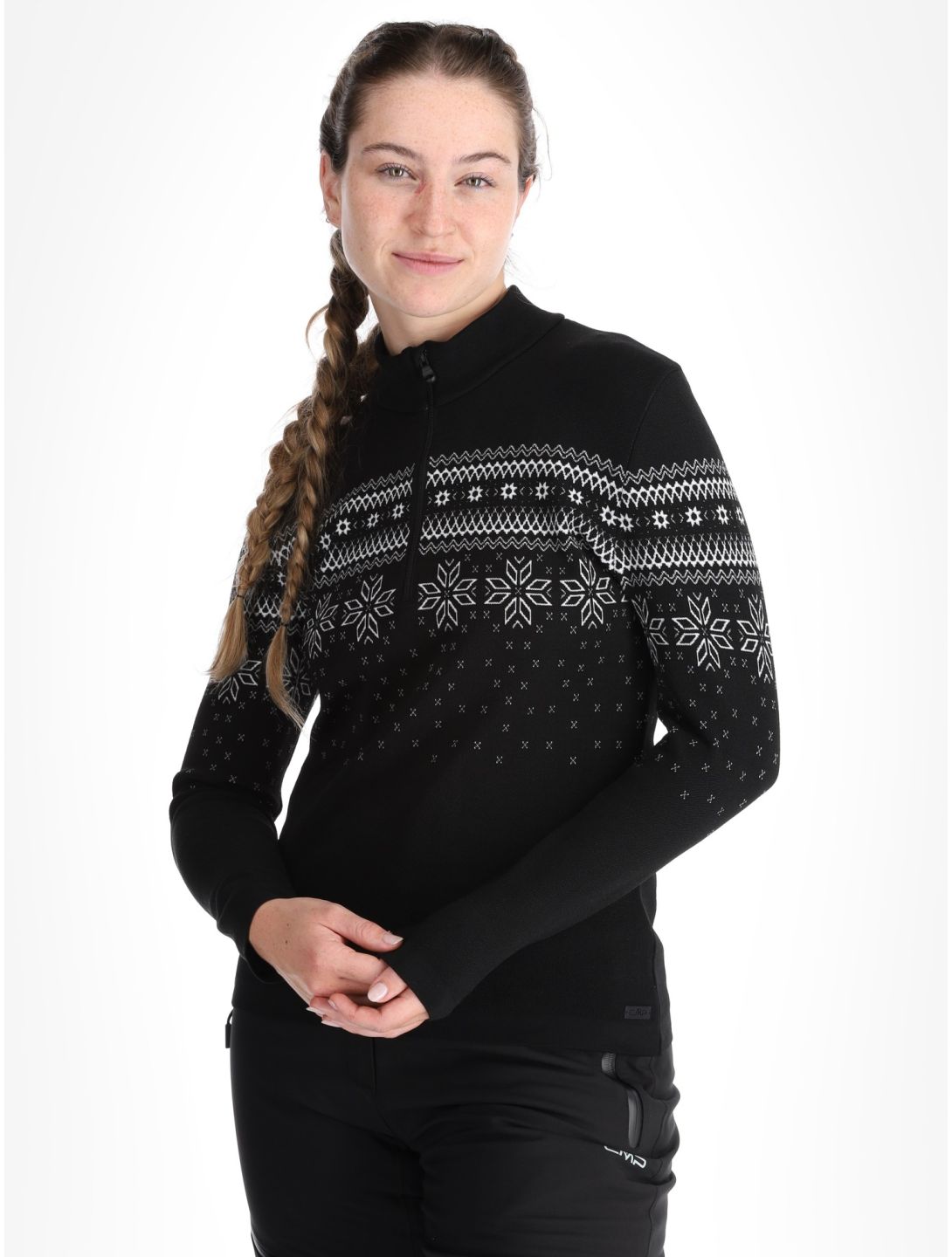 CMP, 7H96401 GA Ski pully dames Black Zwart 