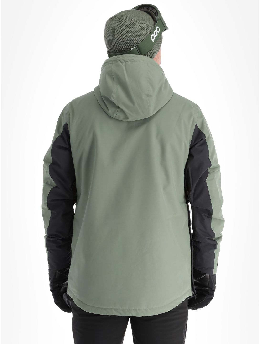 ColourWear, M Essential winter anorak heren Grey Green groen, zwart 