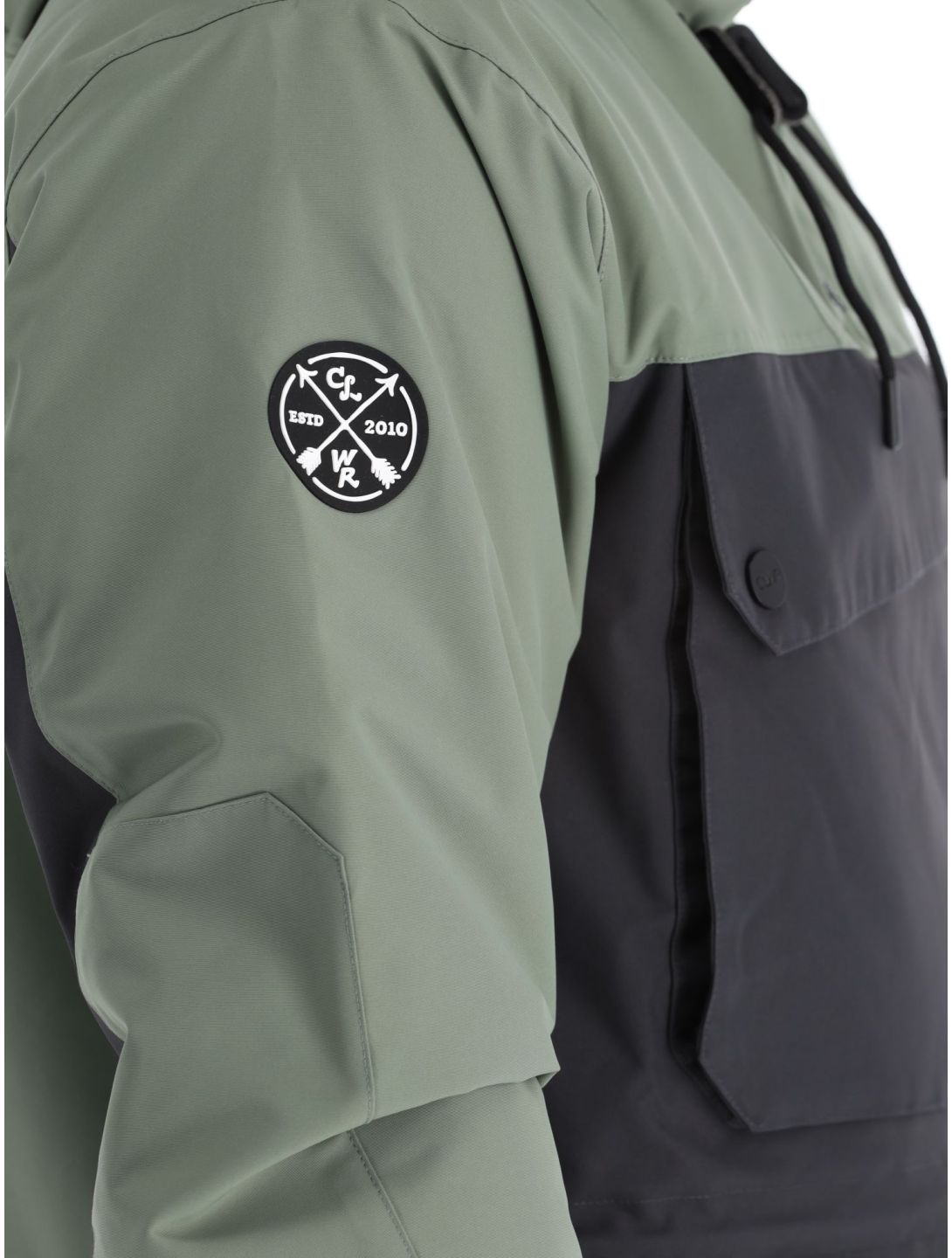 ColourWear, M Essential winter anorak heren Grey Green groen, zwart 