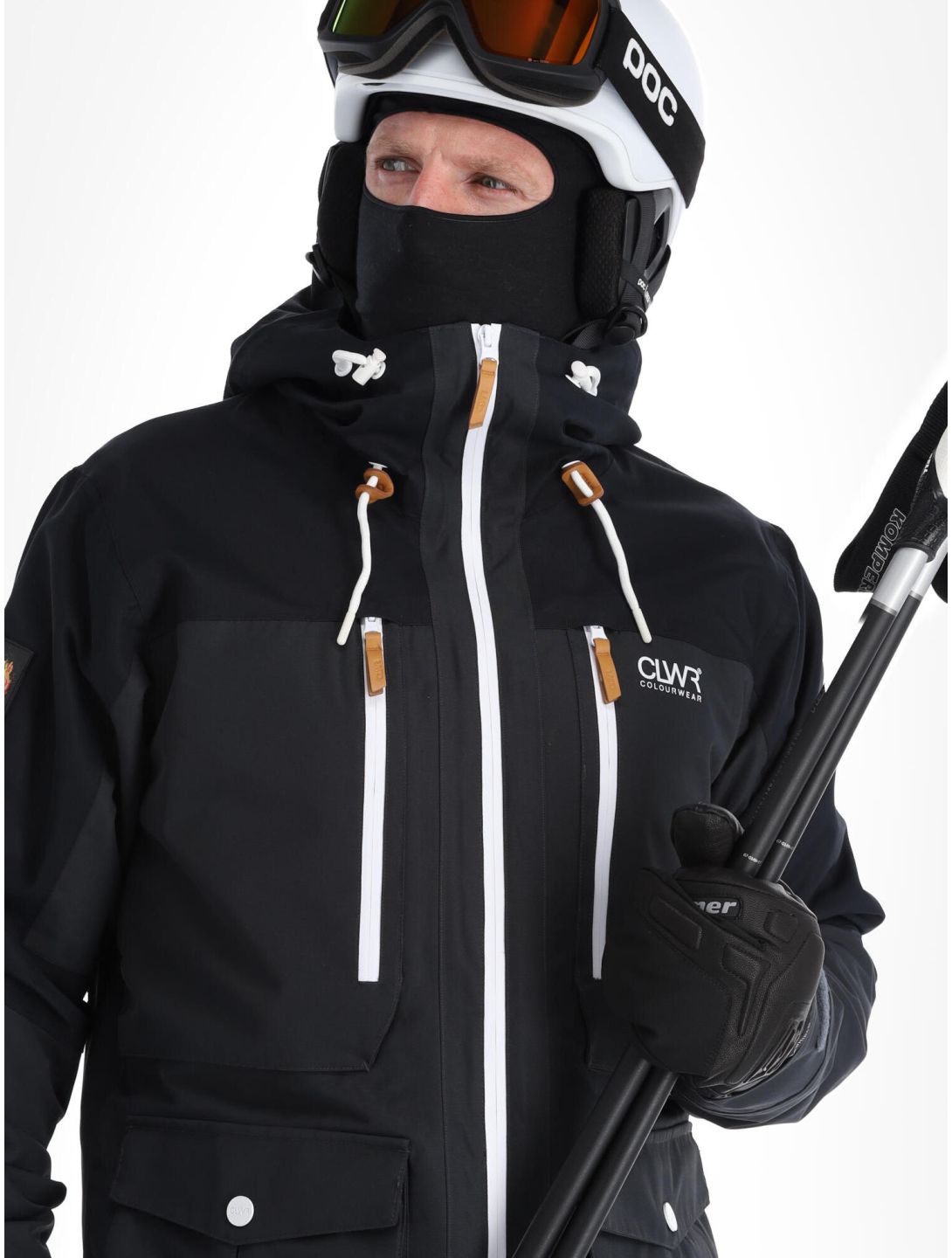 ColourWear, Falk J ski-jas heren Antracithe grijs, zwart 