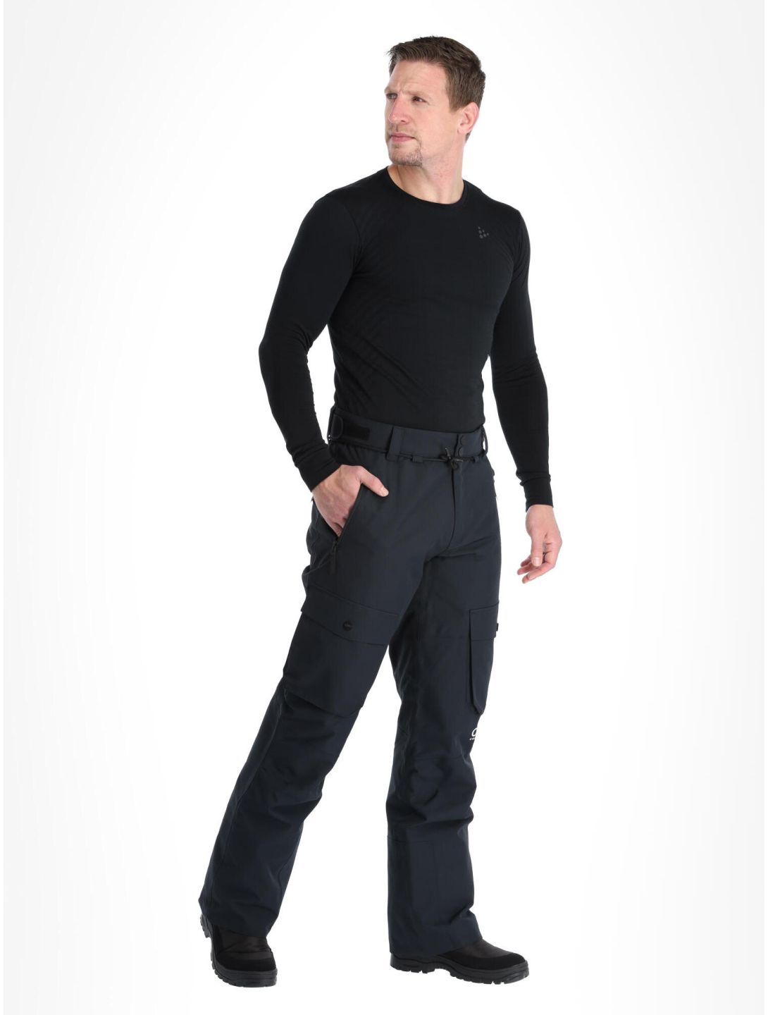 ColourWear, Flight skibroek BIB model heren Black zwart 