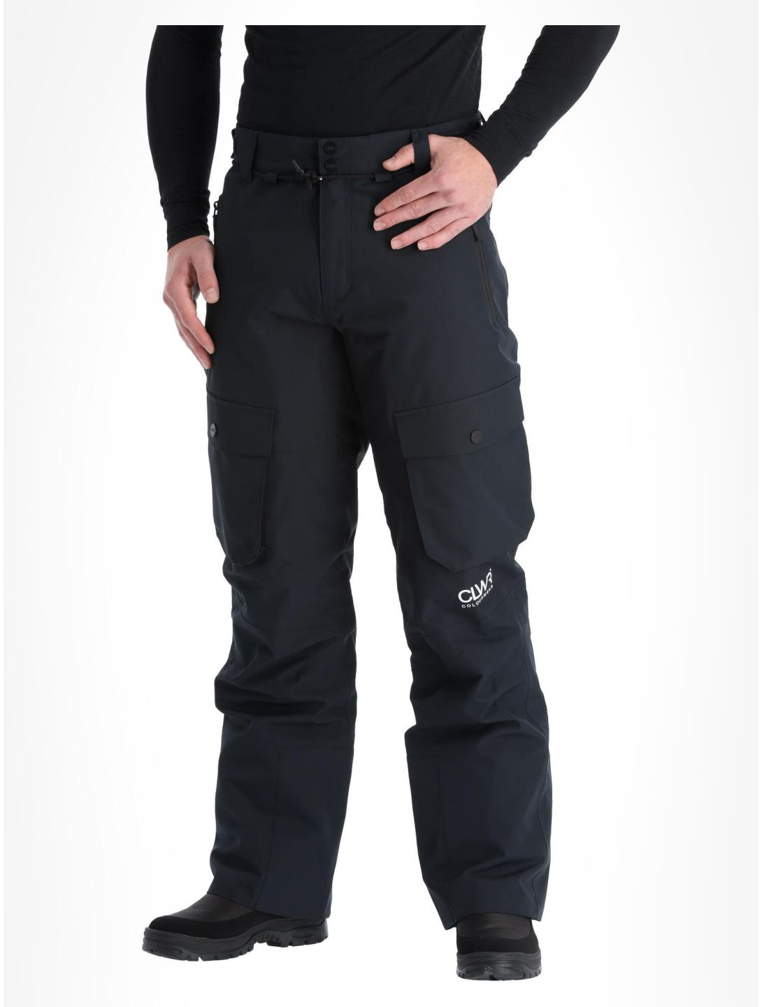 ColourWear, Flight skibroek BIB model heren Black zwart 