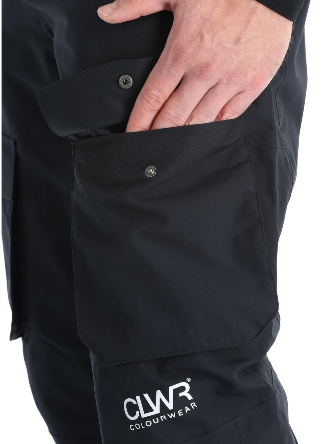 ColourWear, Flight skibroek BIB model heren Black zwart 