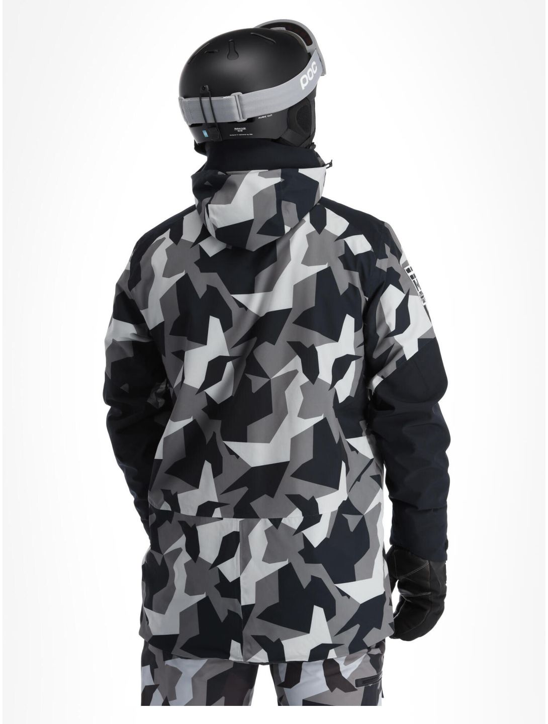 ColourWear, Foil ski-jas heren Camo Grey grijs, zwart 