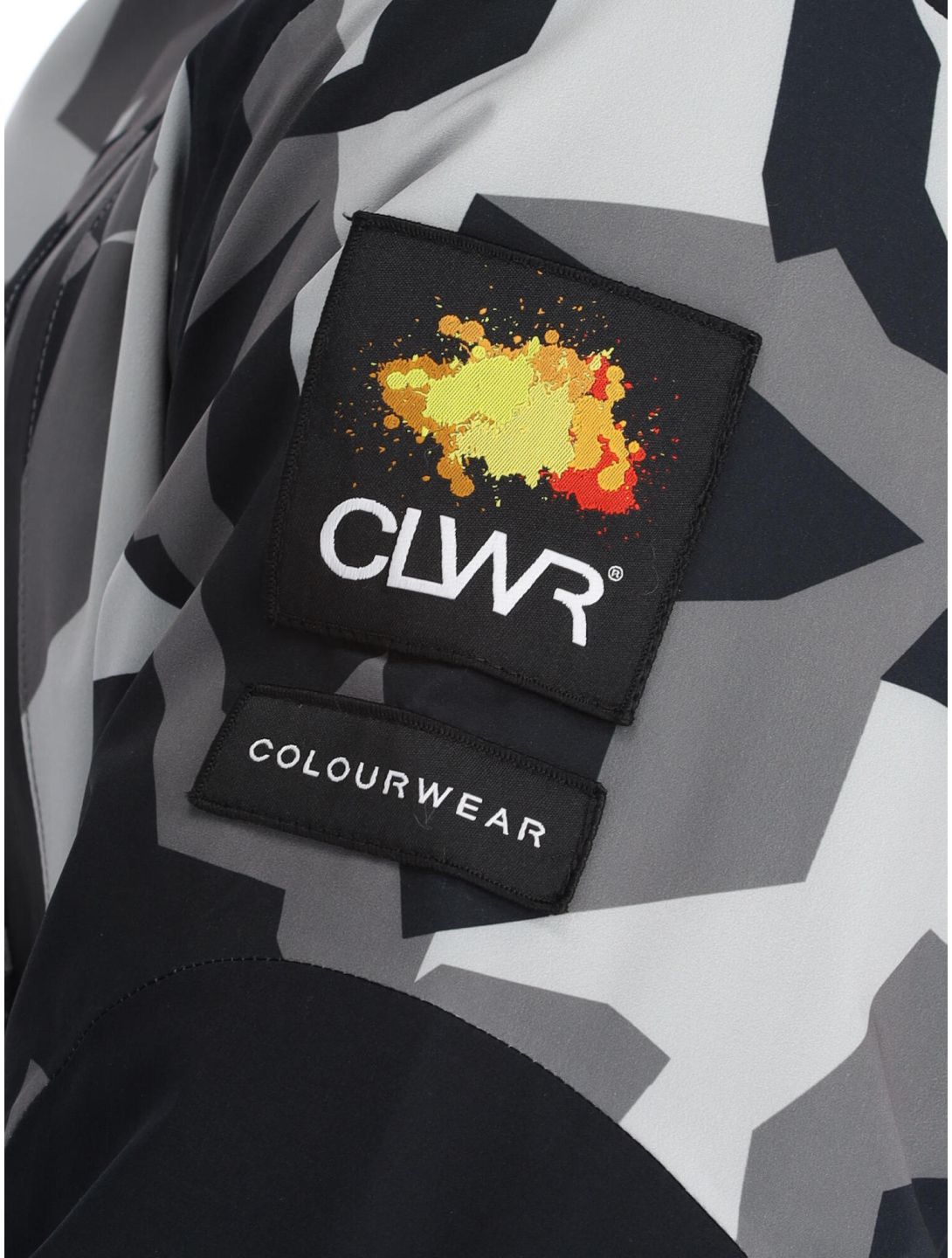 ColourWear, Foil ski-jas heren Camo Grey grijs, zwart 