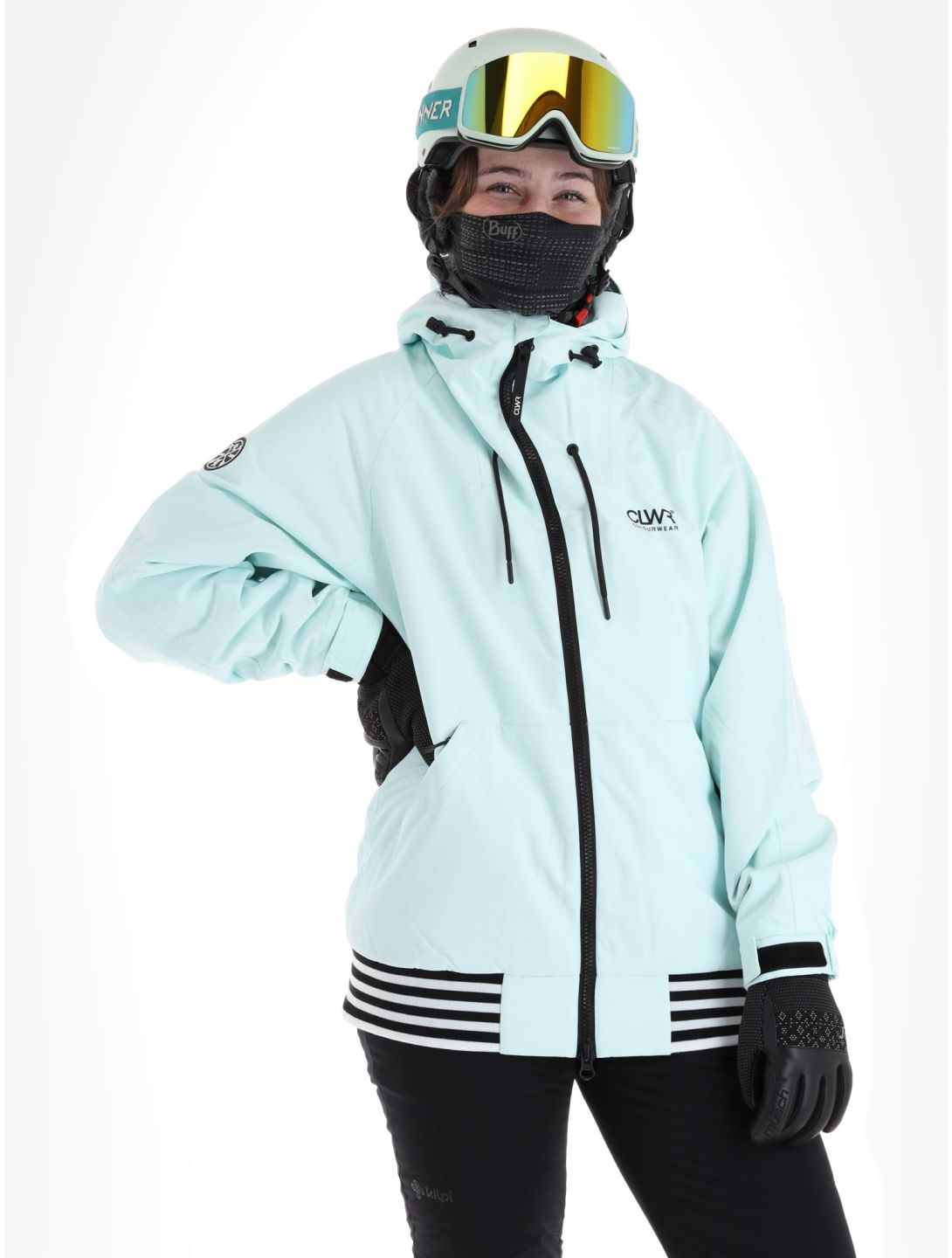 ColourWear, Leuge ski-jas dames Light Turquoise turquoise 