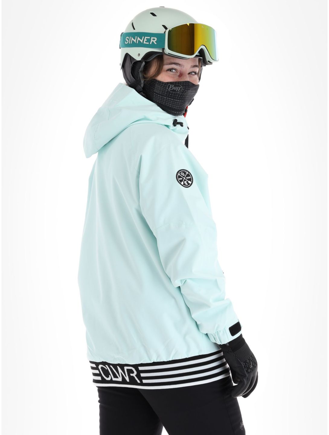 ColourWear, Leuge ski-jas dames Light Turquoise turquoise 