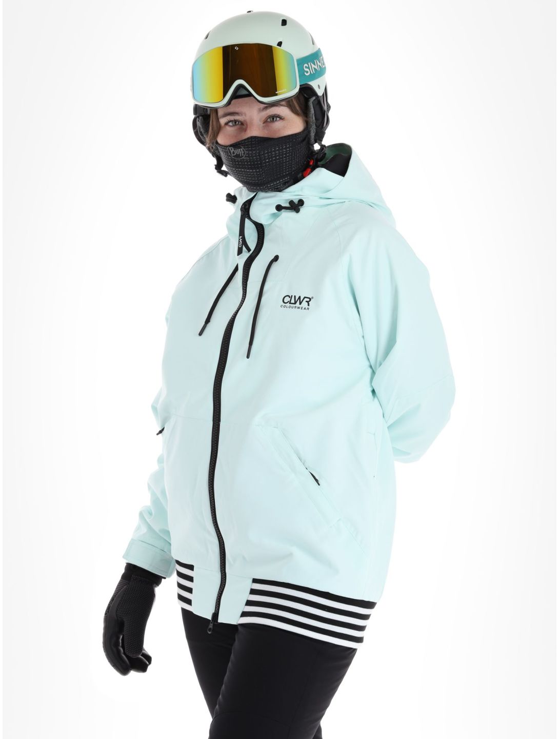 ColourWear, Leuge ski-jas dames Light Turquoise turquoise 