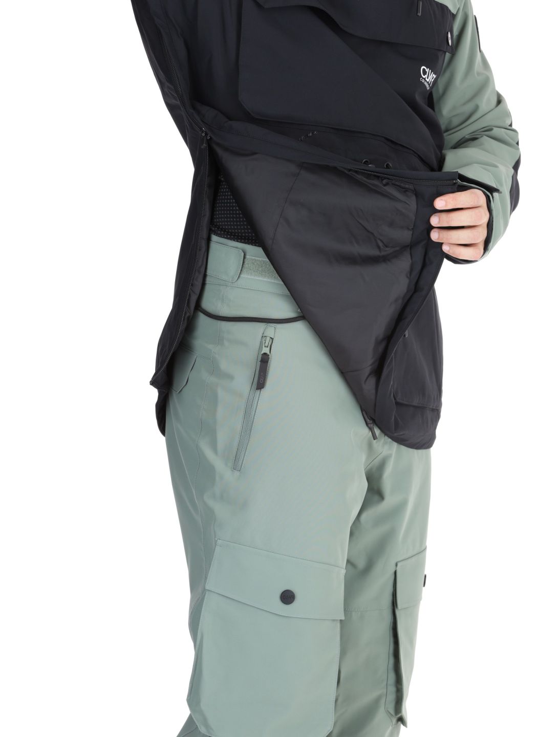 ColourWear, M Essential winter anorak heren Dark Sage groen 