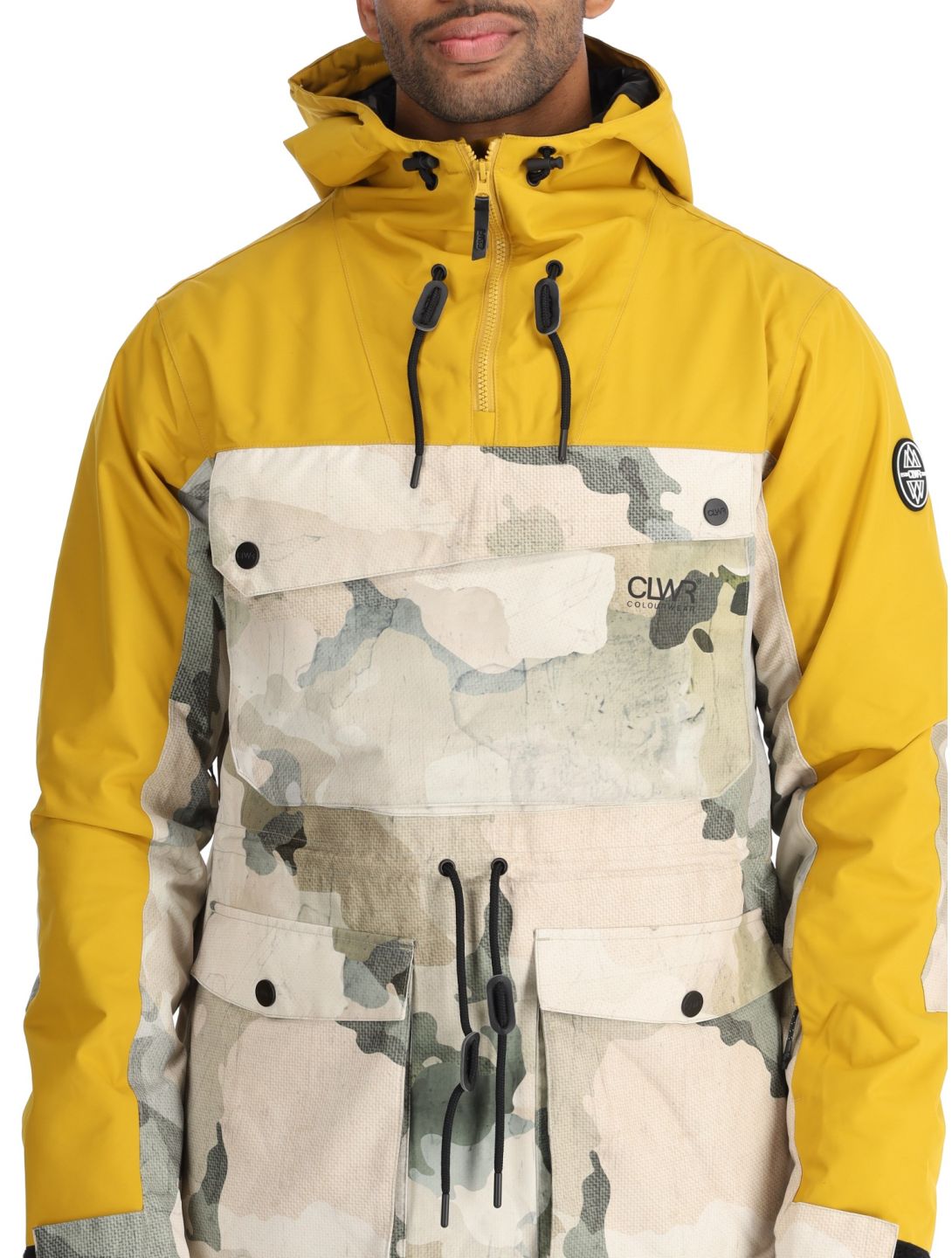 ColourWear, M Essential AF Anorak heren Yellow Geel 