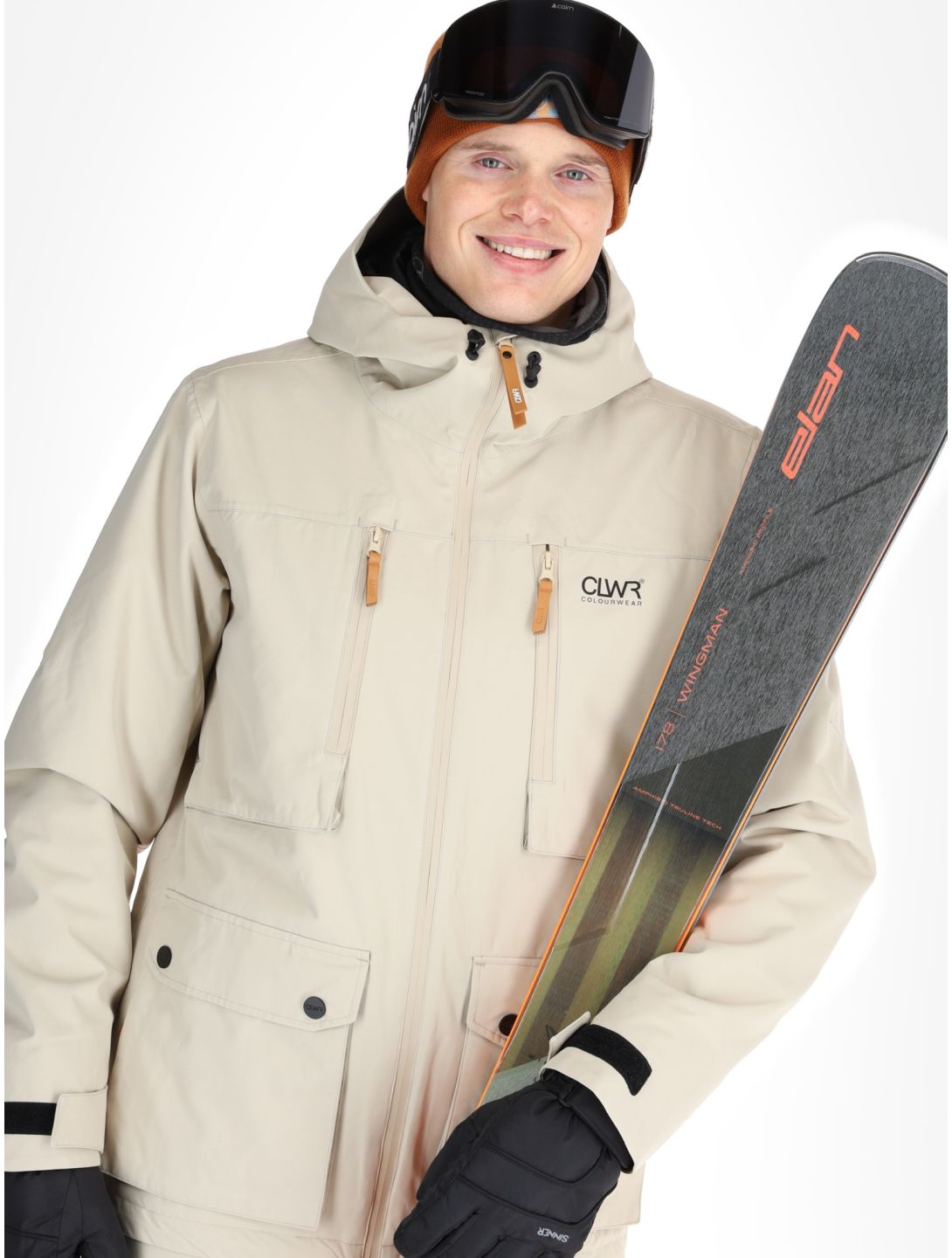 ColourWear, M Falk 2.0 ski-jas heren Sand beige 