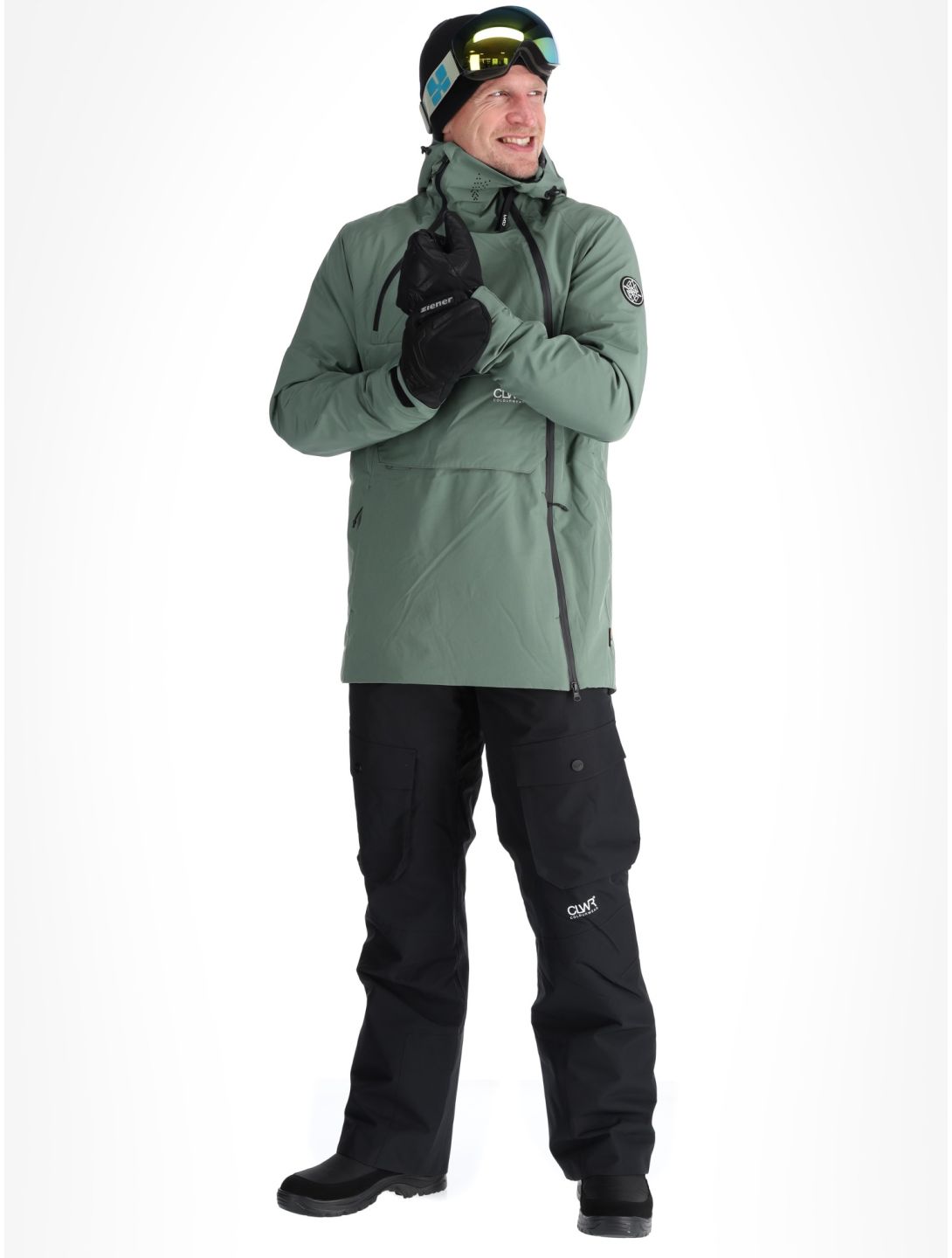 ColourWear, M Foil Anorak ski-jas heren Dark Sage groen 