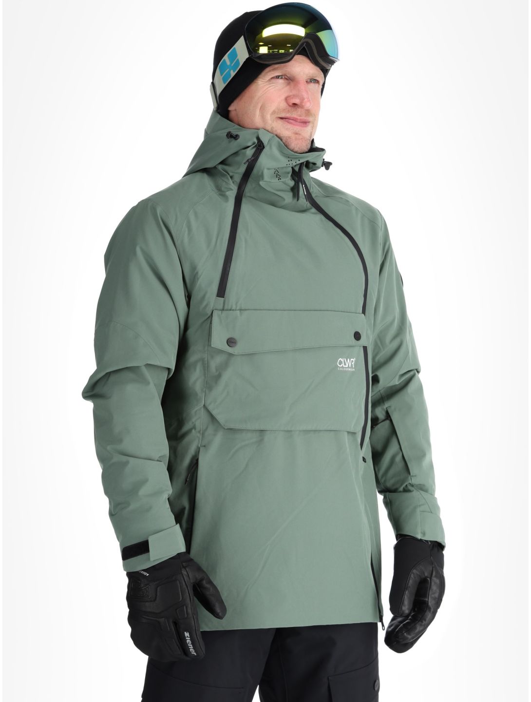 ColourWear, M Foil Anorak ski-jas heren Dark Sage groen 