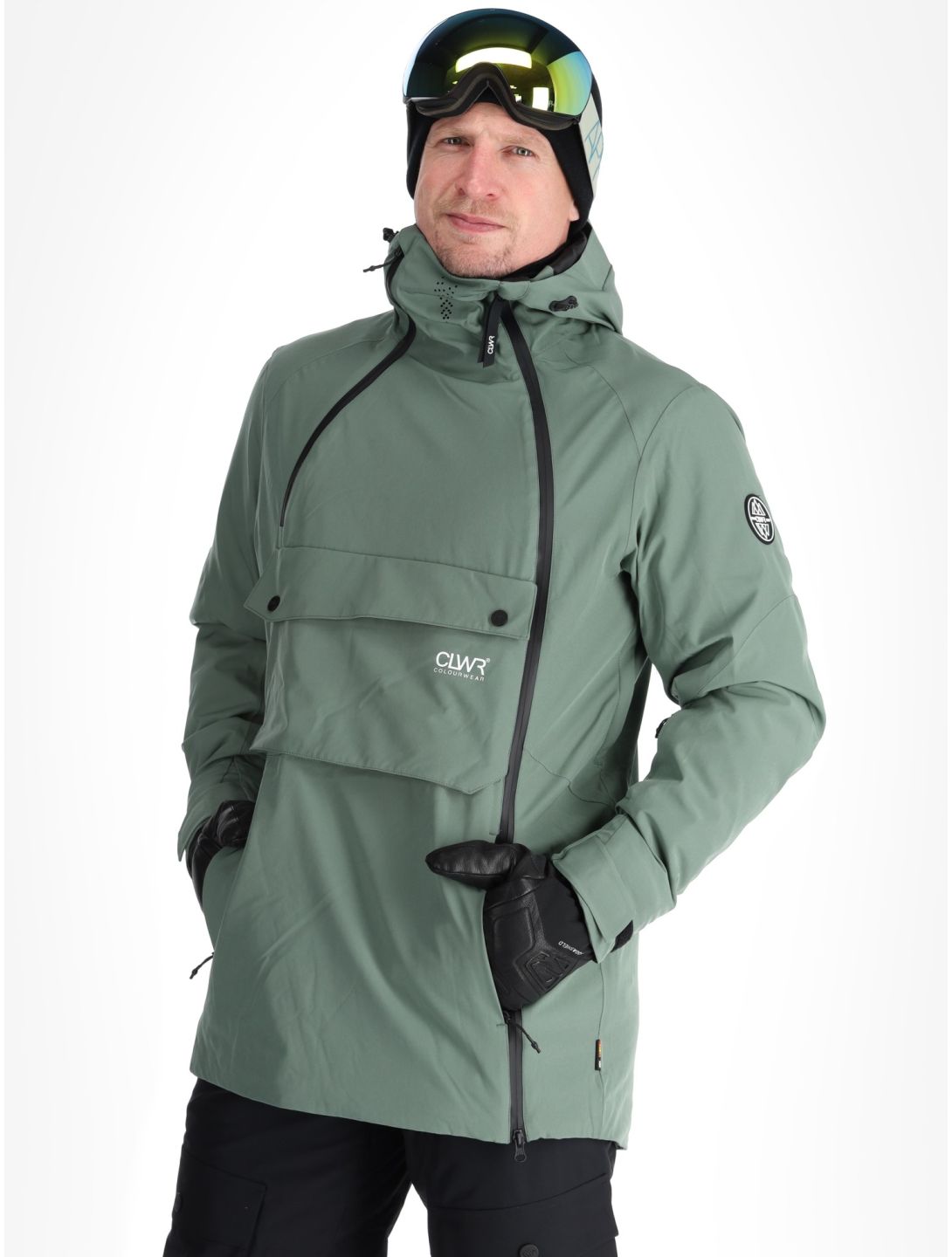 ColourWear, M Foil Anorak ski-jas heren Dark Sage groen 