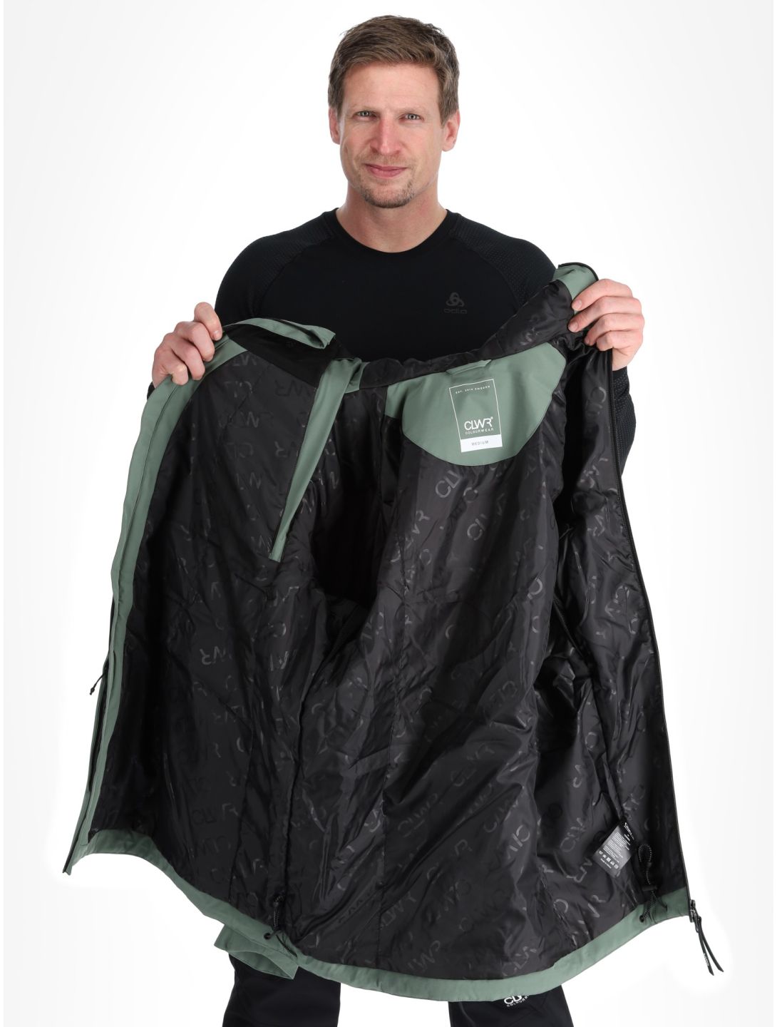 ColourWear, M Foil Anorak ski-jas heren Dark Sage groen 