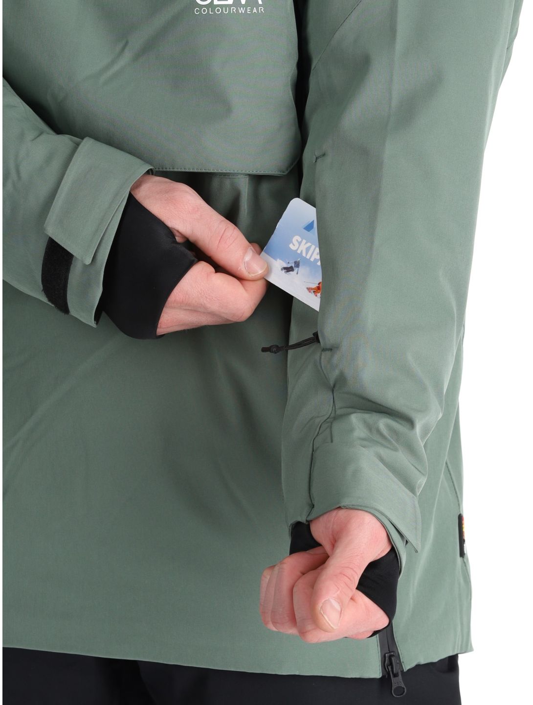 ColourWear, M Foil Anorak ski-jas heren Dark Sage groen 