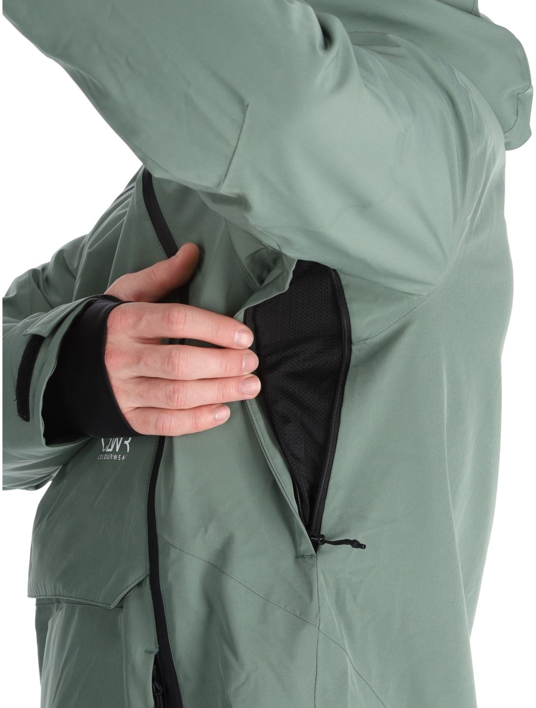 ColourWear, M Foil Anorak ski-jas heren Dark Sage groen 