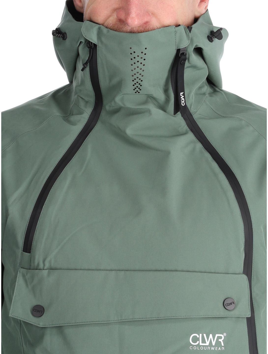 ColourWear, M Foil Anorak ski-jas heren Dark Sage groen 