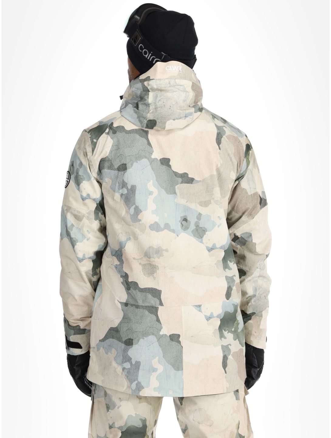 ColourWear, M Foil Anorak ski-jas heren Water Came beige, bruin 