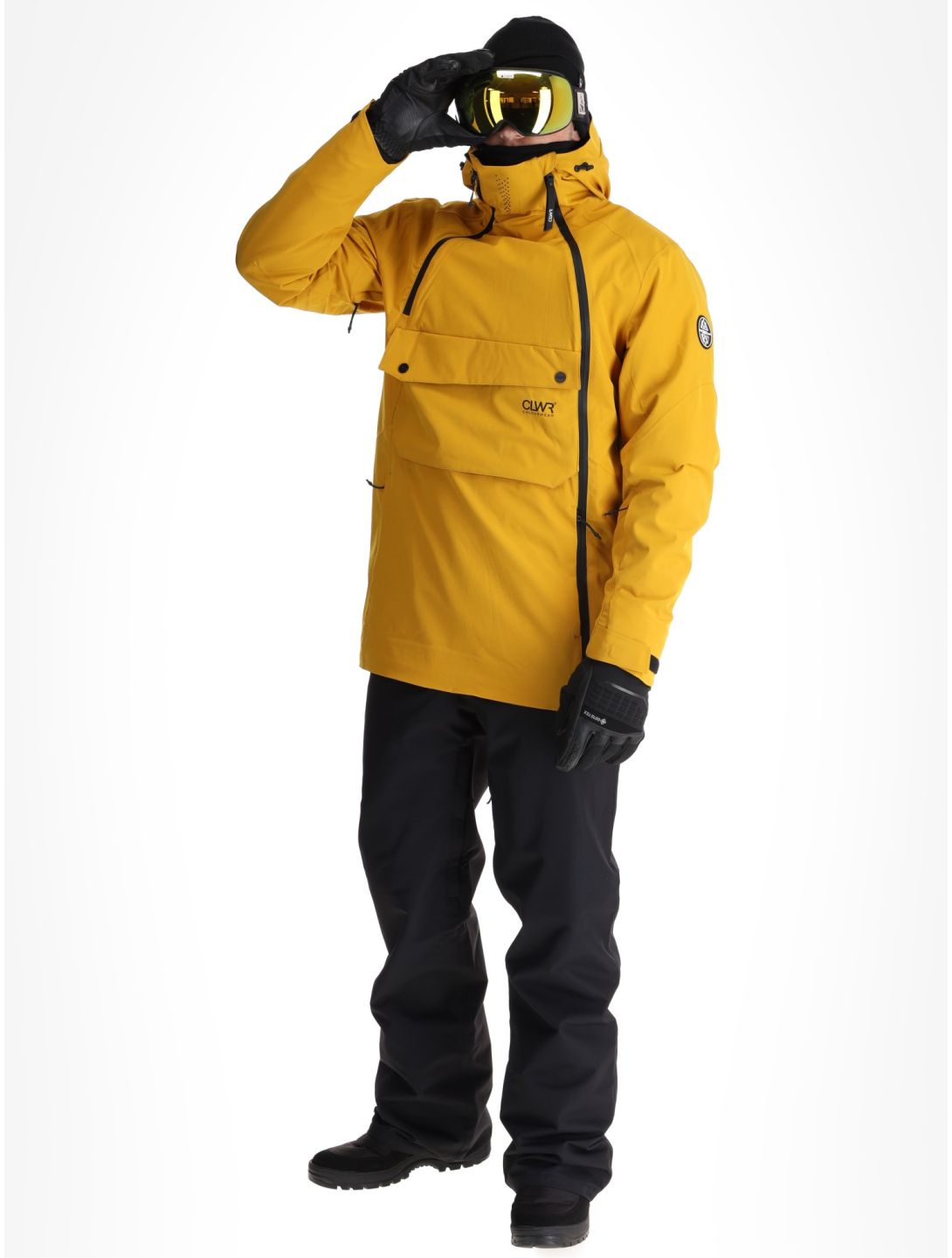 ColourWear, M Foil Anorak ski-jas heren Yellow geel 