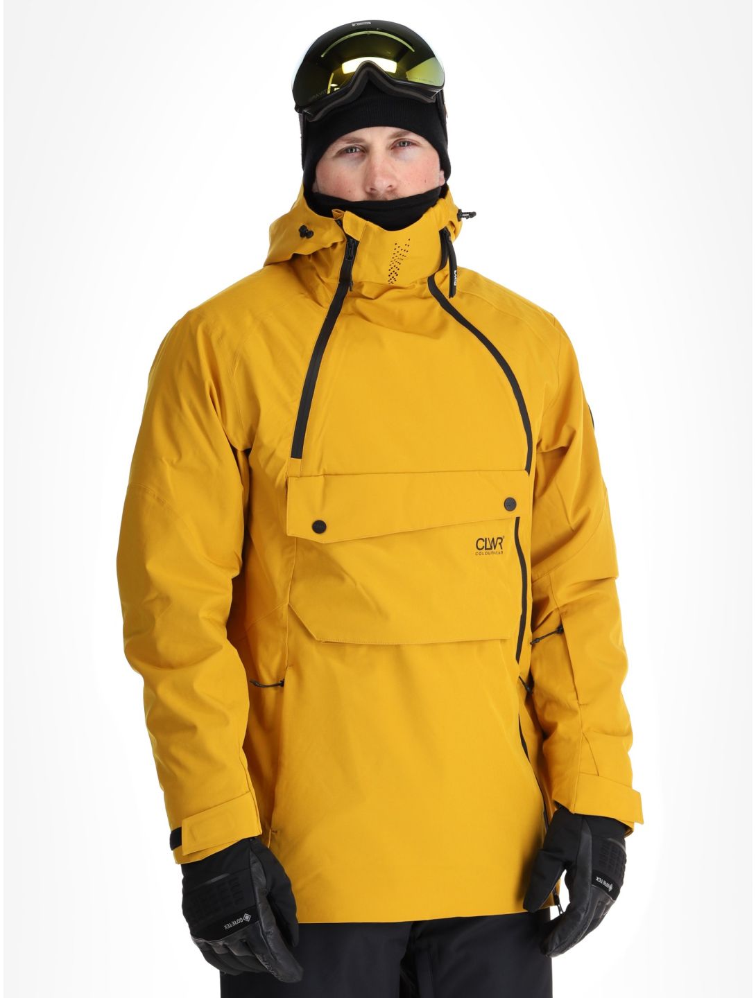 ColourWear, M Foil Anorak ski-jas heren Yellow geel 