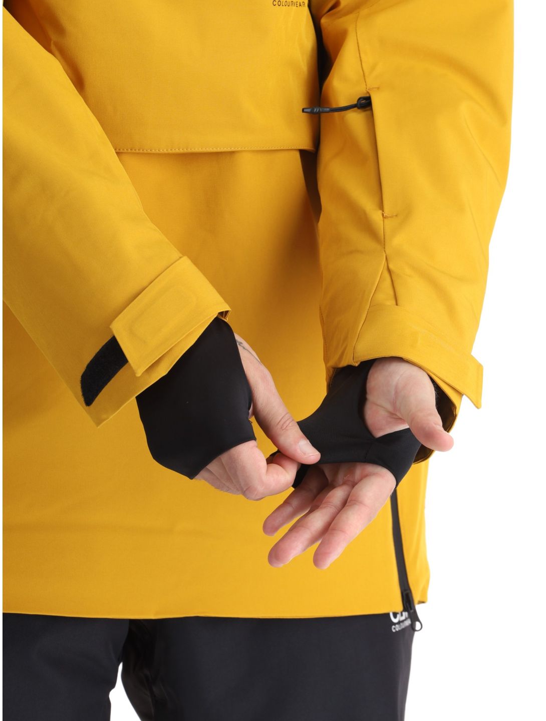 ColourWear, M Foil Anorak ski-jas heren Yellow geel 