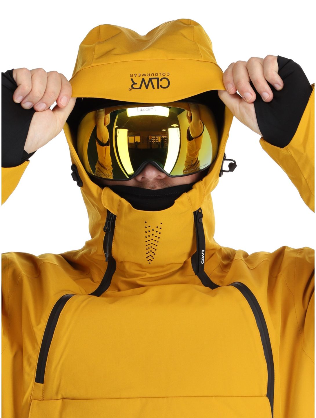 ColourWear, M Foil Anorak ski-jas heren Yellow geel 