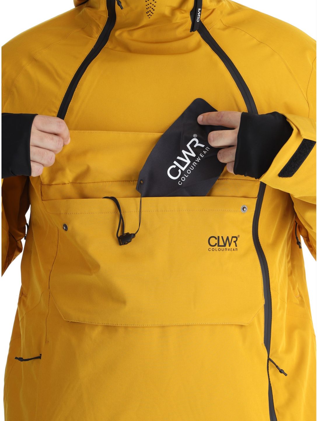 ColourWear, M Foil Anorak ski-jas heren Yellow geel 