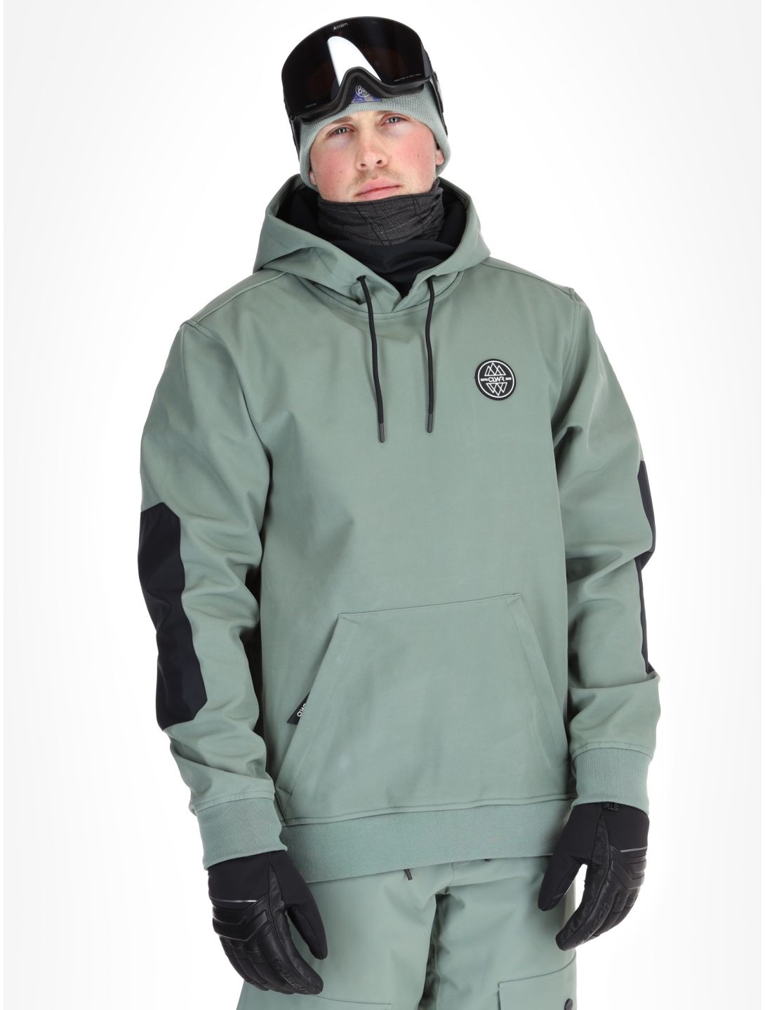 ColourWear, U Est 2010 Hood AC Softshell jas unisex Dark Sage Groen 