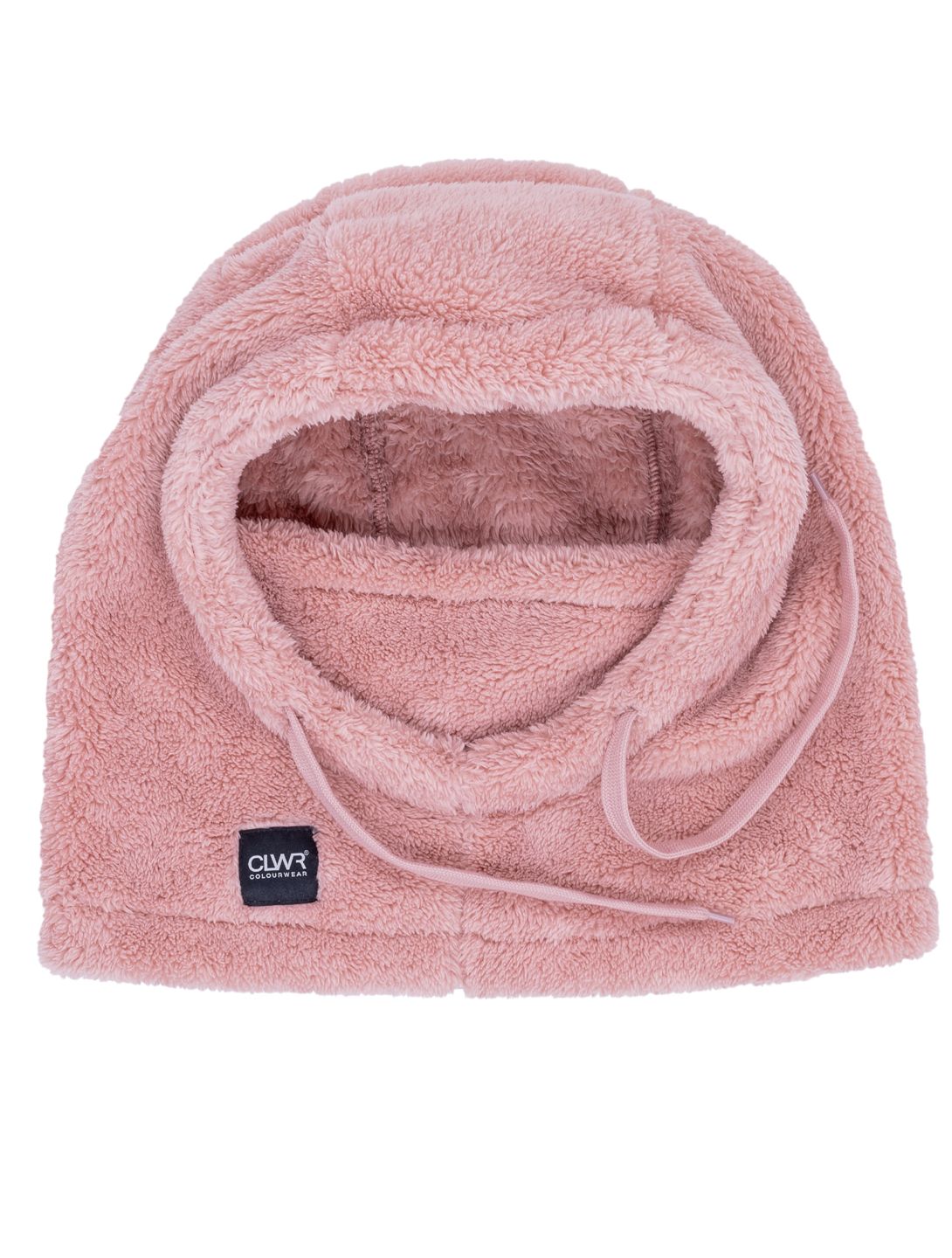 ColourWear, U So Fluffy skimasker dames Dark Rose roze 