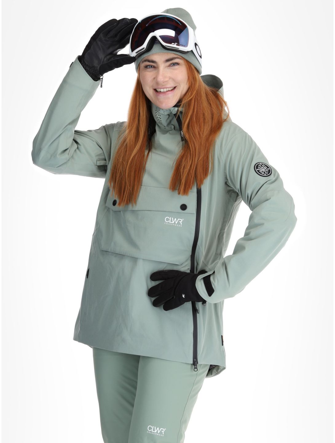 ColourWear, W Cake 2.0 ski-jas dames Light Sage groen 