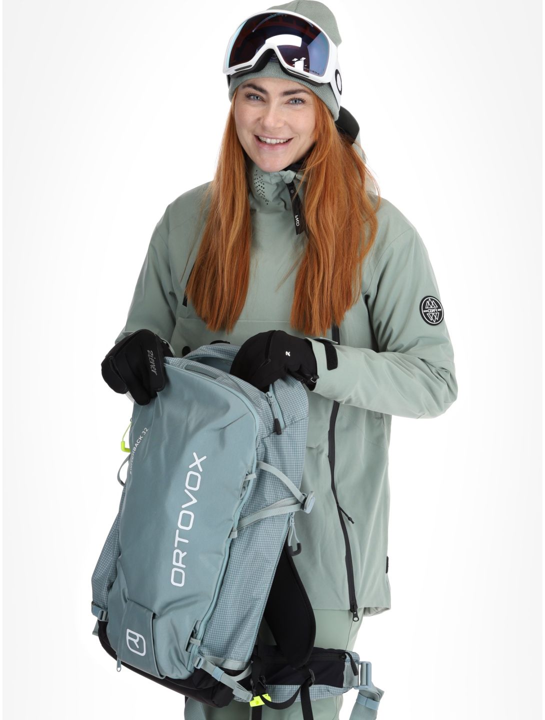 ColourWear, W Cake 2.0 ski-jas dames Light Sage groen 