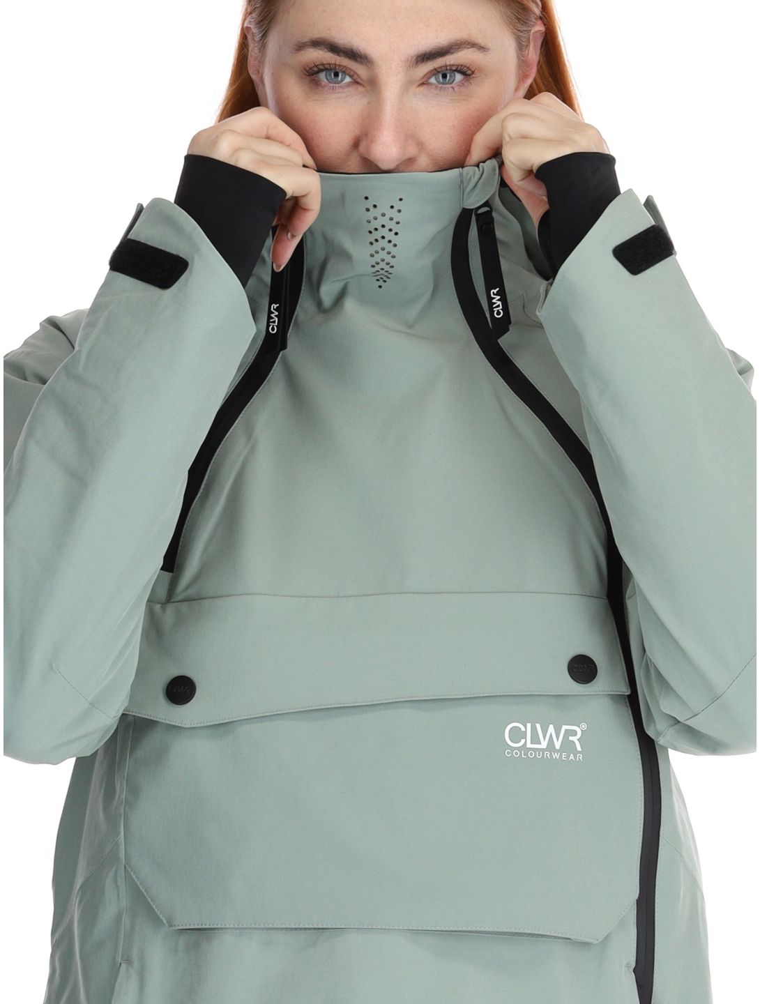 ColourWear, W Cake 2.0 ski-jas dames Light Sage groen 